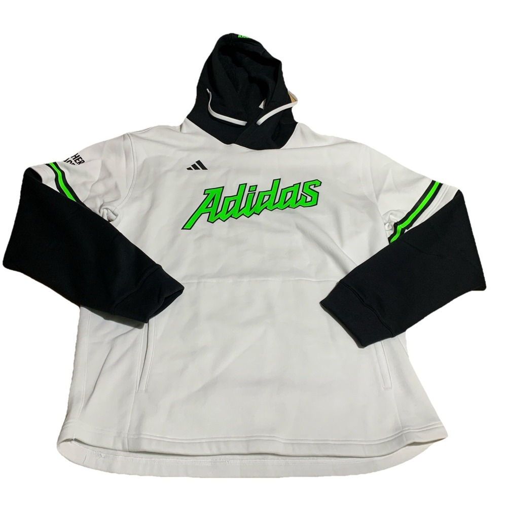 Adidas Men's Large Pullover Hoodie  Logo Fleece Active Baseball Mental Awareness